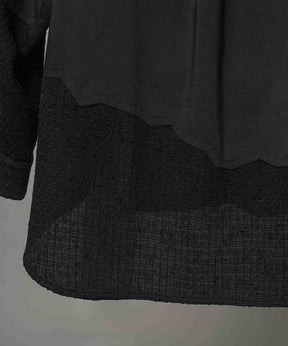 Prime-Over Curved Curve switching Regular Collar Shirt (Copy)