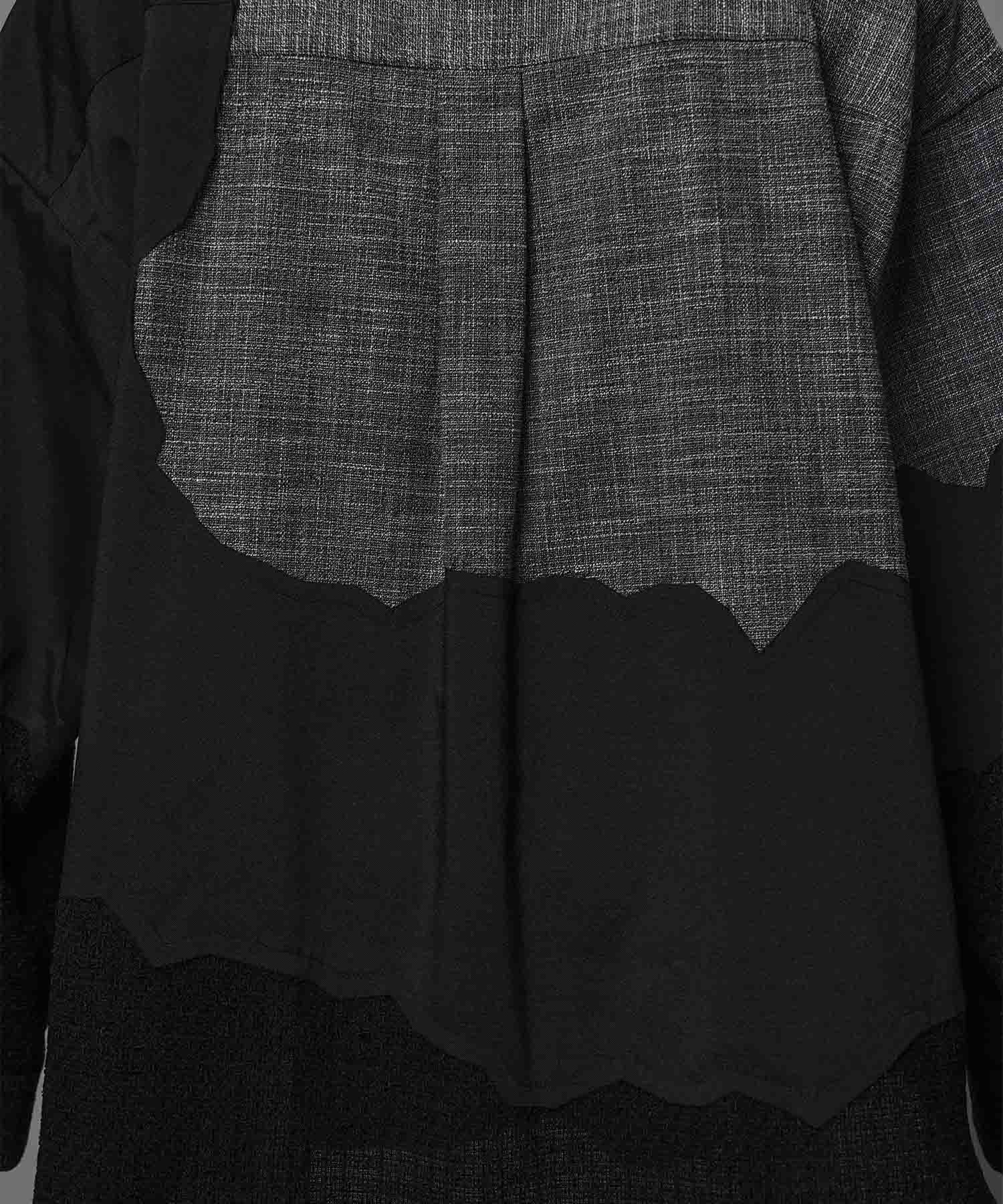 Prime-Over Curved Curve switching Regular Collar Shirt (Copy)