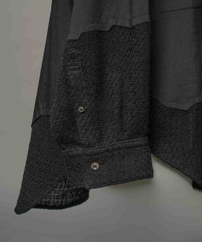 Prime-Over Curved Curve switching Regular Collar Shirt (Copy)