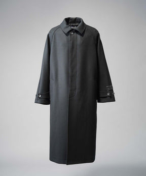 Super140s Prime-Over Melton Balmachan Coat