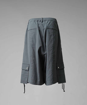 Impregnation Wool Mix Stretch Prime-Wide Cargo Shorts
