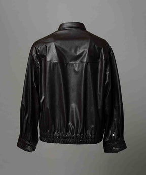 Curve Switching A Light Eco Leather Shirt