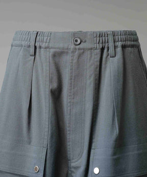 Impregnation Wool Mix Stretch Prime-Wide Cargo Shorts