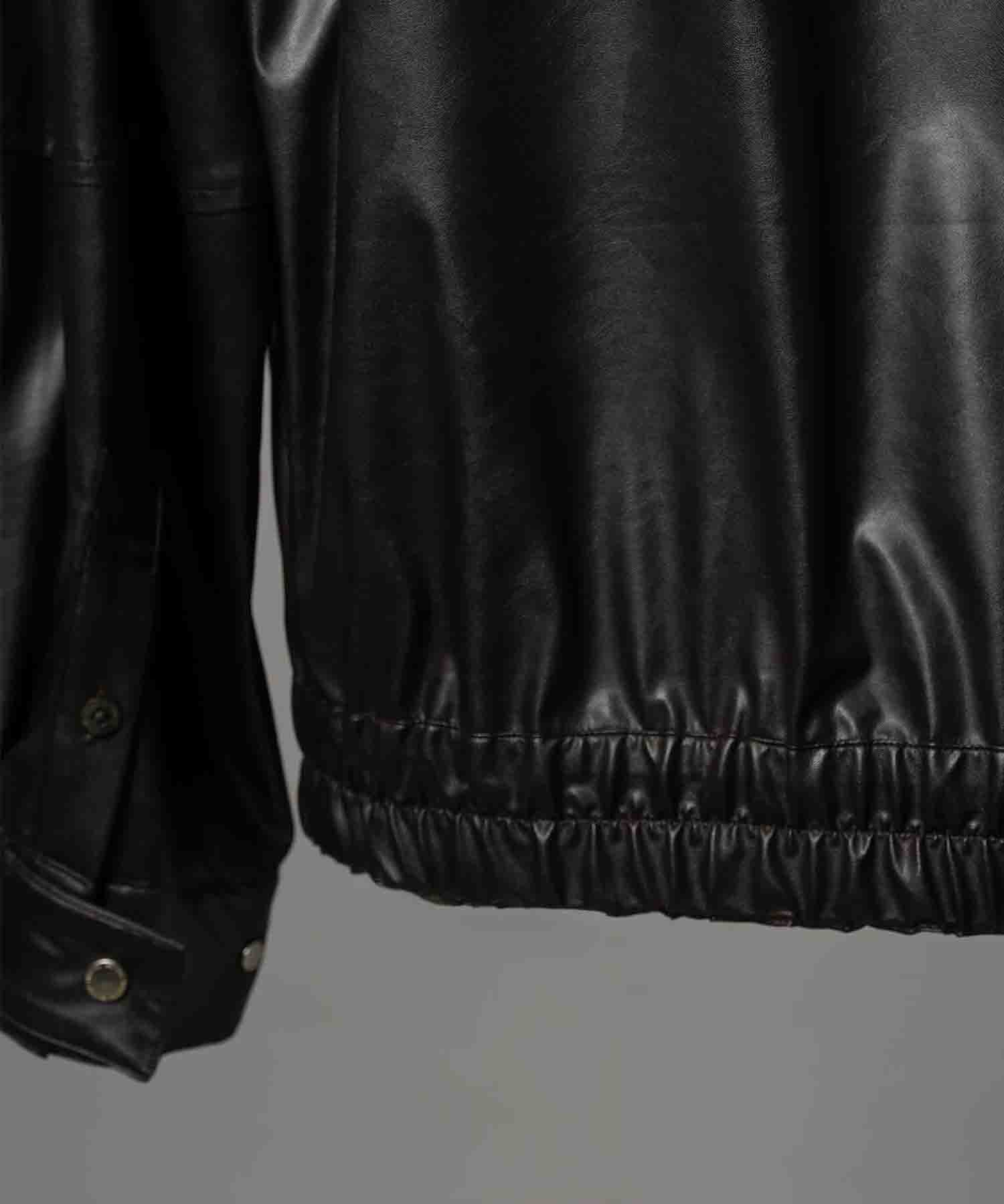 Curve Switching A Light Eco Leather Shirt