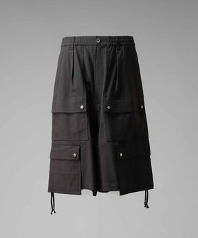 Impregnation Wool Mix Stretch Prime-Wide Cargo Shorts