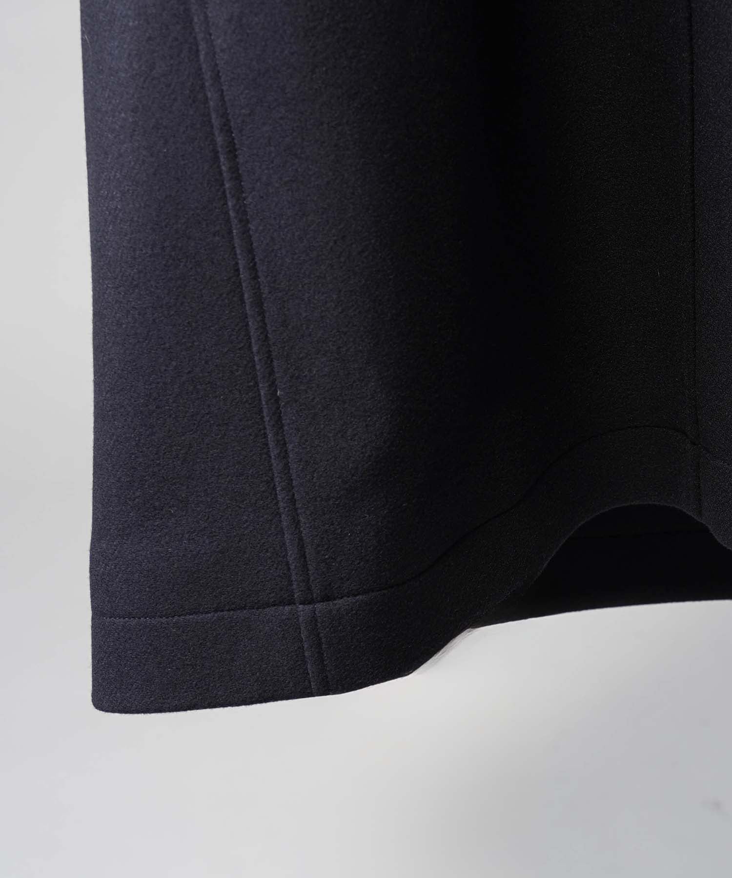 Super140s Prime-Over Melton Double Breasted Coat