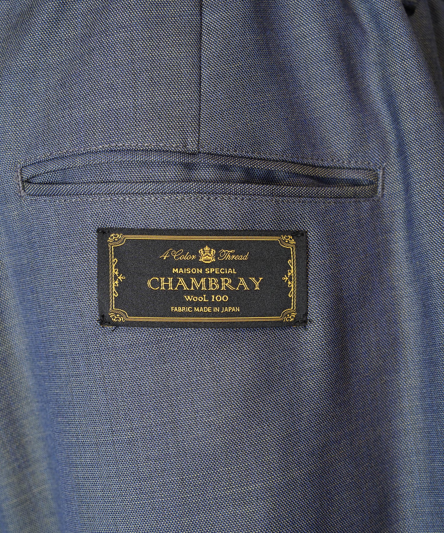 4 Colors Chambray Washable Wool Prime-Wide Cargo Pants