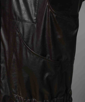 Curve Switching A Light Eco Leather Shirt