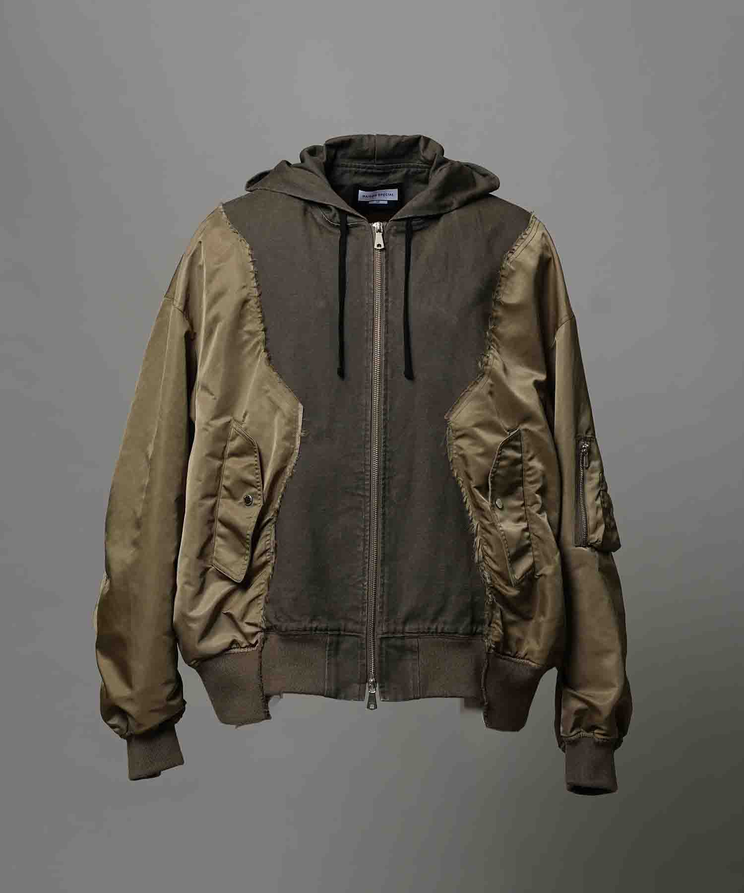 Different Material Docking Prime-Over Military Blouson