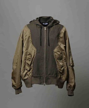 Different Material Docking Prime-Over Military Blouson