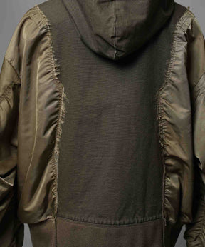 Different Material Docking Prime-Over Military Blouson