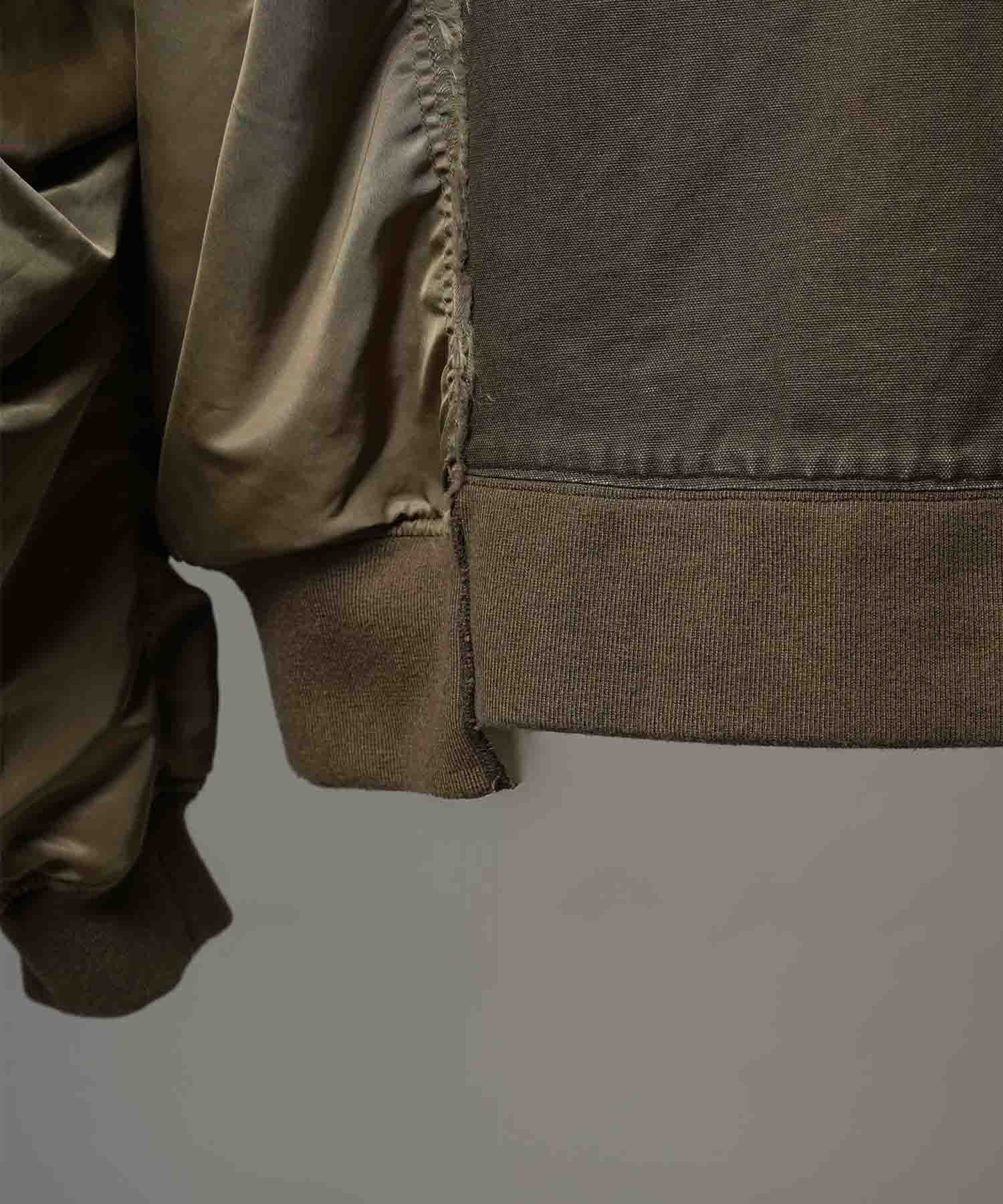 Different Material Docking Prime-Over Military Blouson