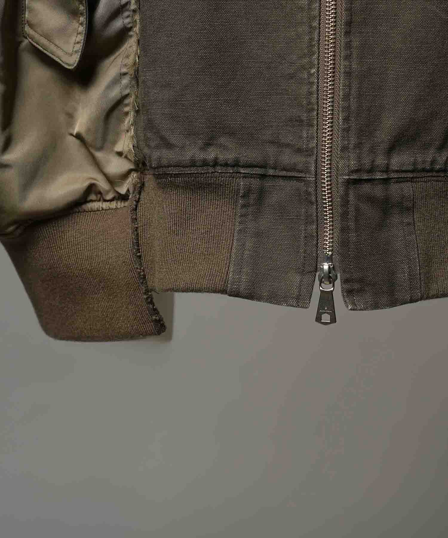 Different Material Docking Prime-Over Military Blouson
