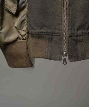 Different Material Docking Prime-Over Military Blouson