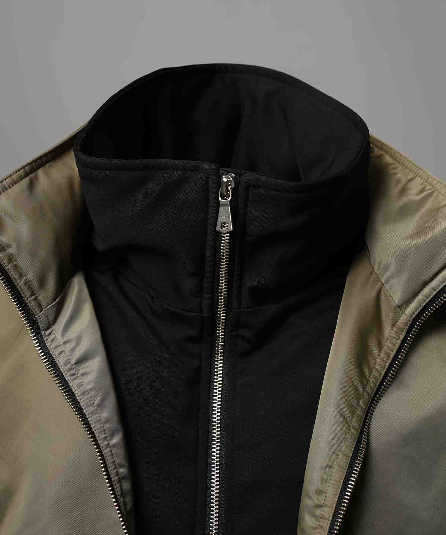 Different Material Docking Prime-Over Military Blouson