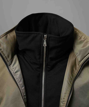 Different Material Docking Prime-Over Military Blouson