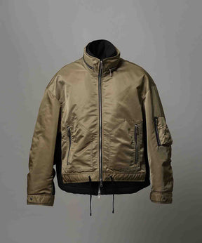 Different Material Docking Prime-Over Military Blouson