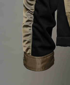 Different Material Docking Prime-Over Military Blouson