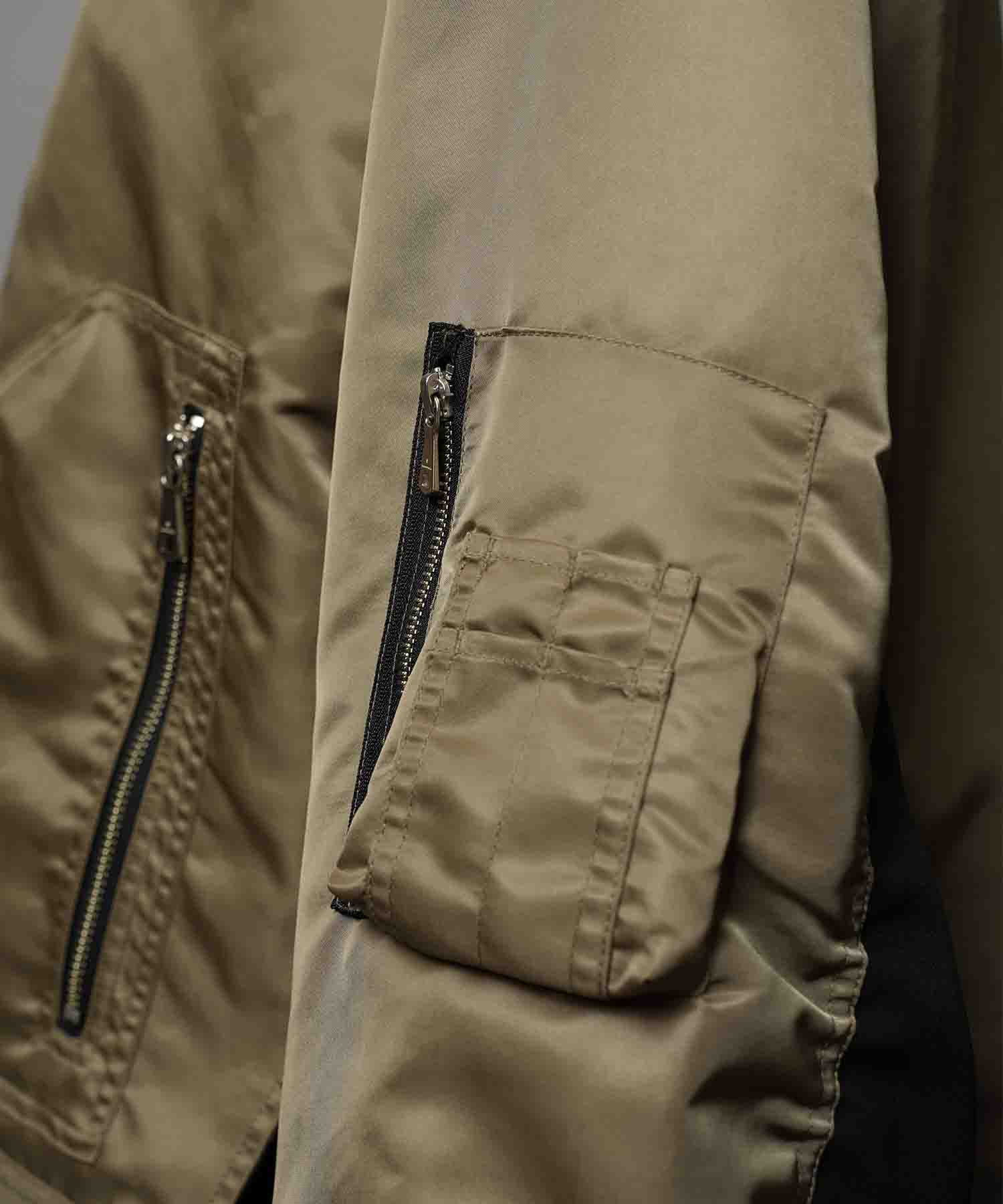 Different Material Docking Prime-Over Military Blouson
