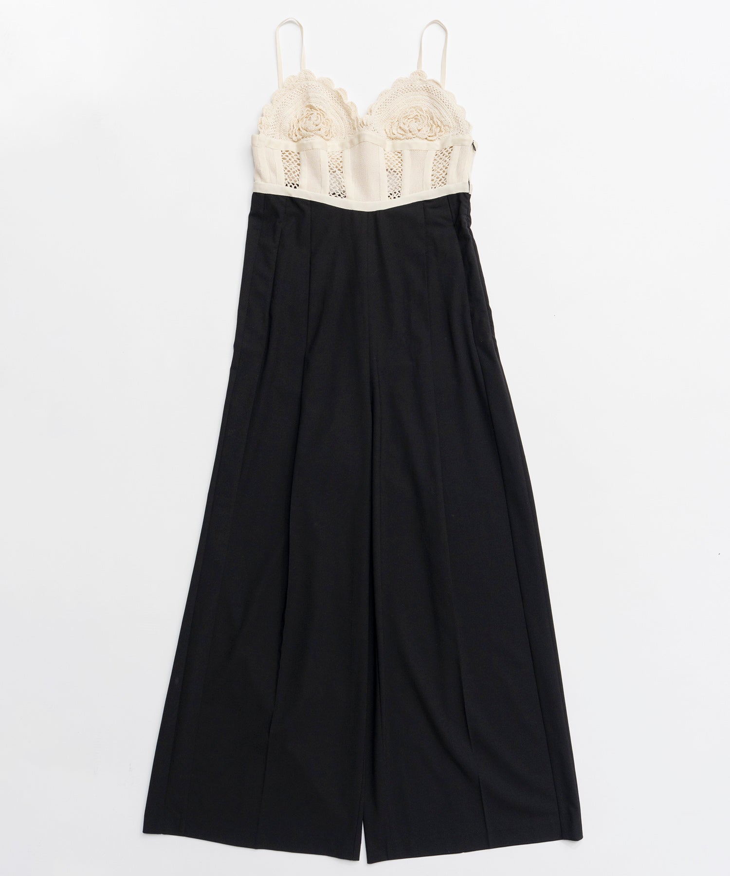 【26SPRING PRE-ORDER】Crochet Bustier Jumpsuit
