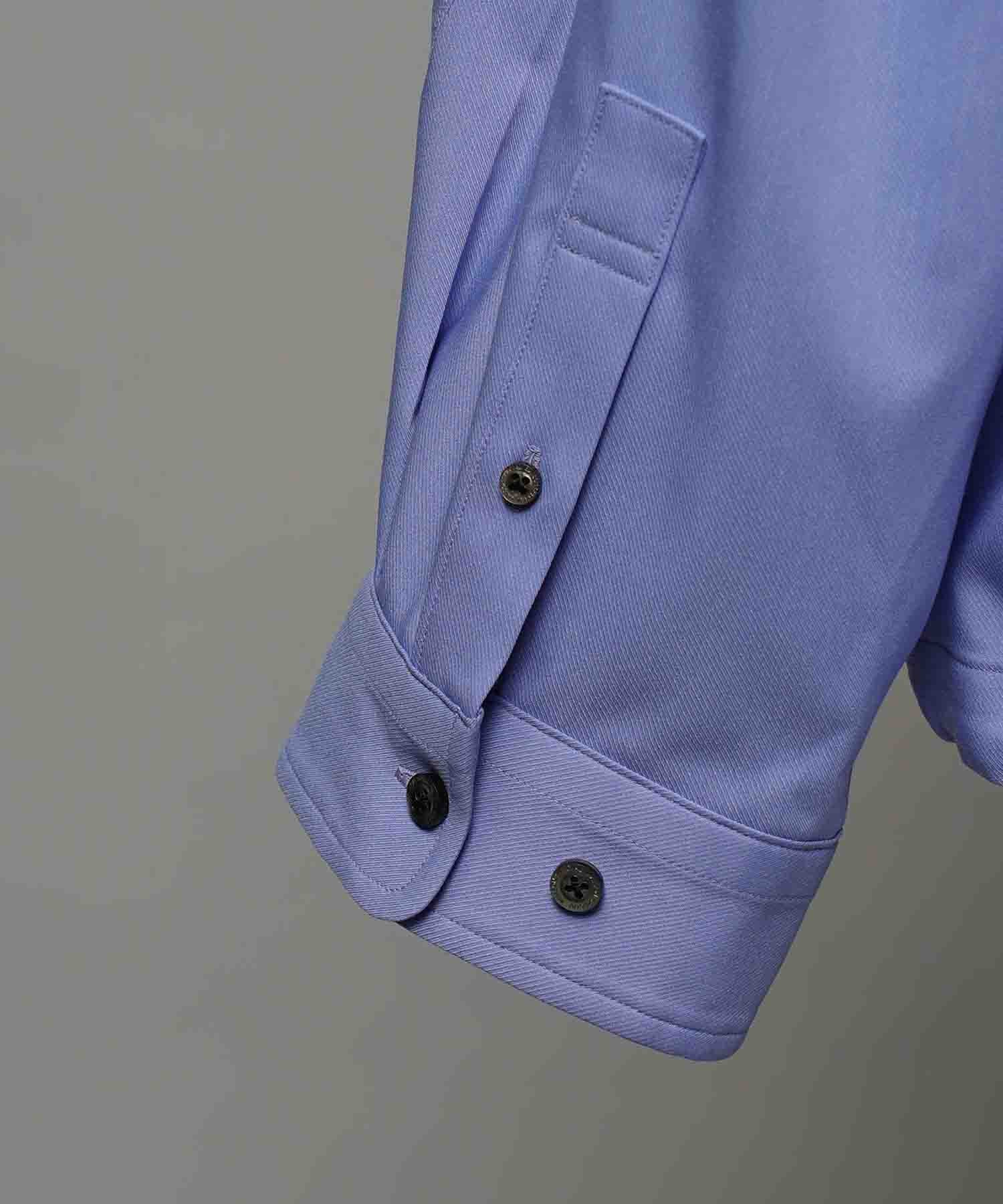 Prime-Over Curved Curve switching Regular Collar Shirt (Copy)