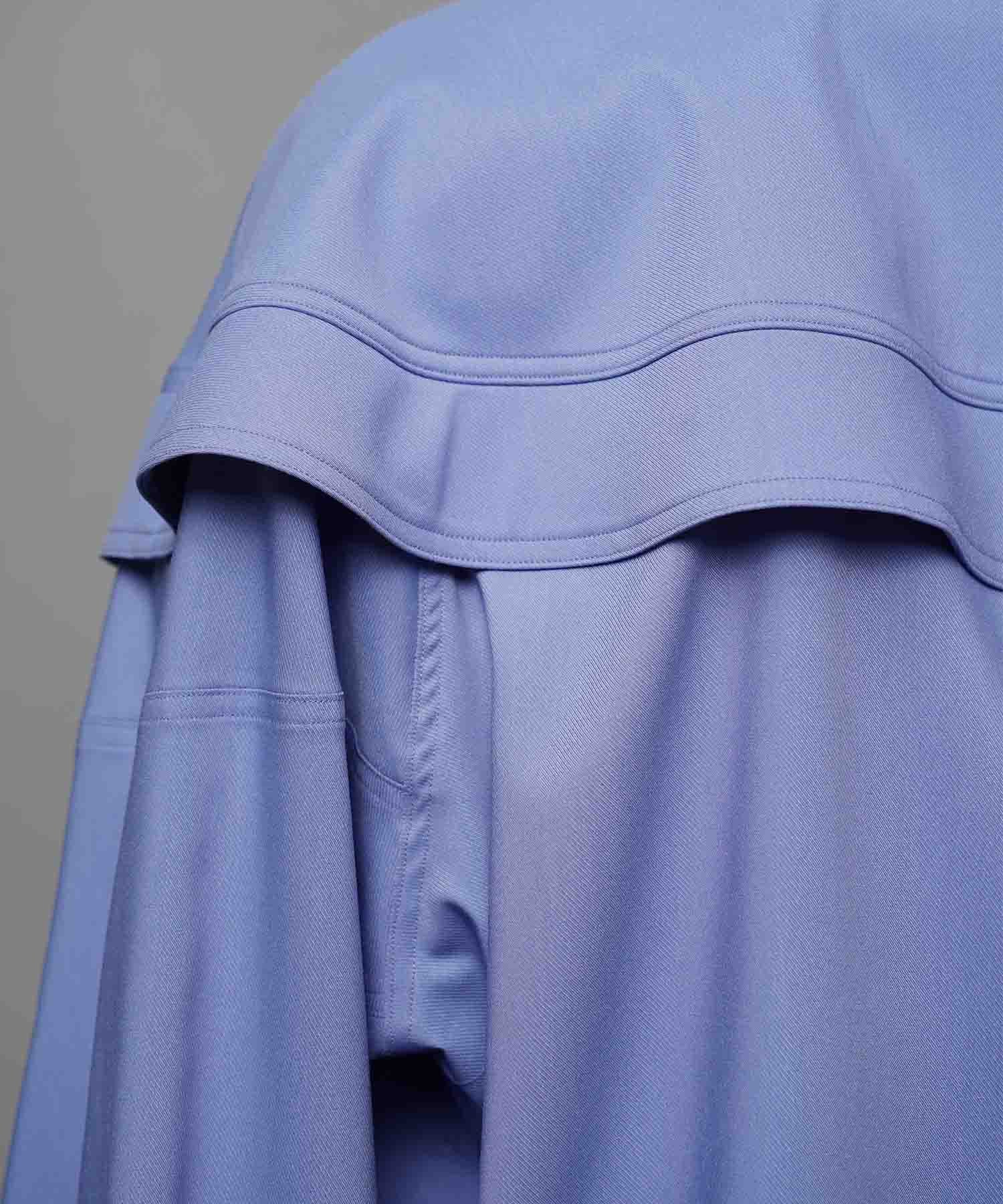 Prime-Over Curved Curve switching Regular Collar Shirt (Copy)