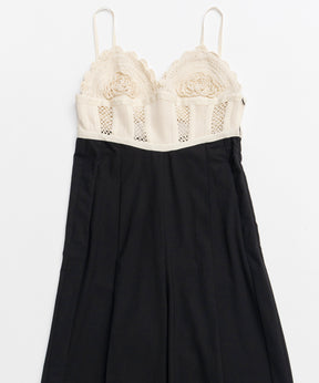 【26SPRING PRE-ORDER】Crochet Bustier Jumpsuit
