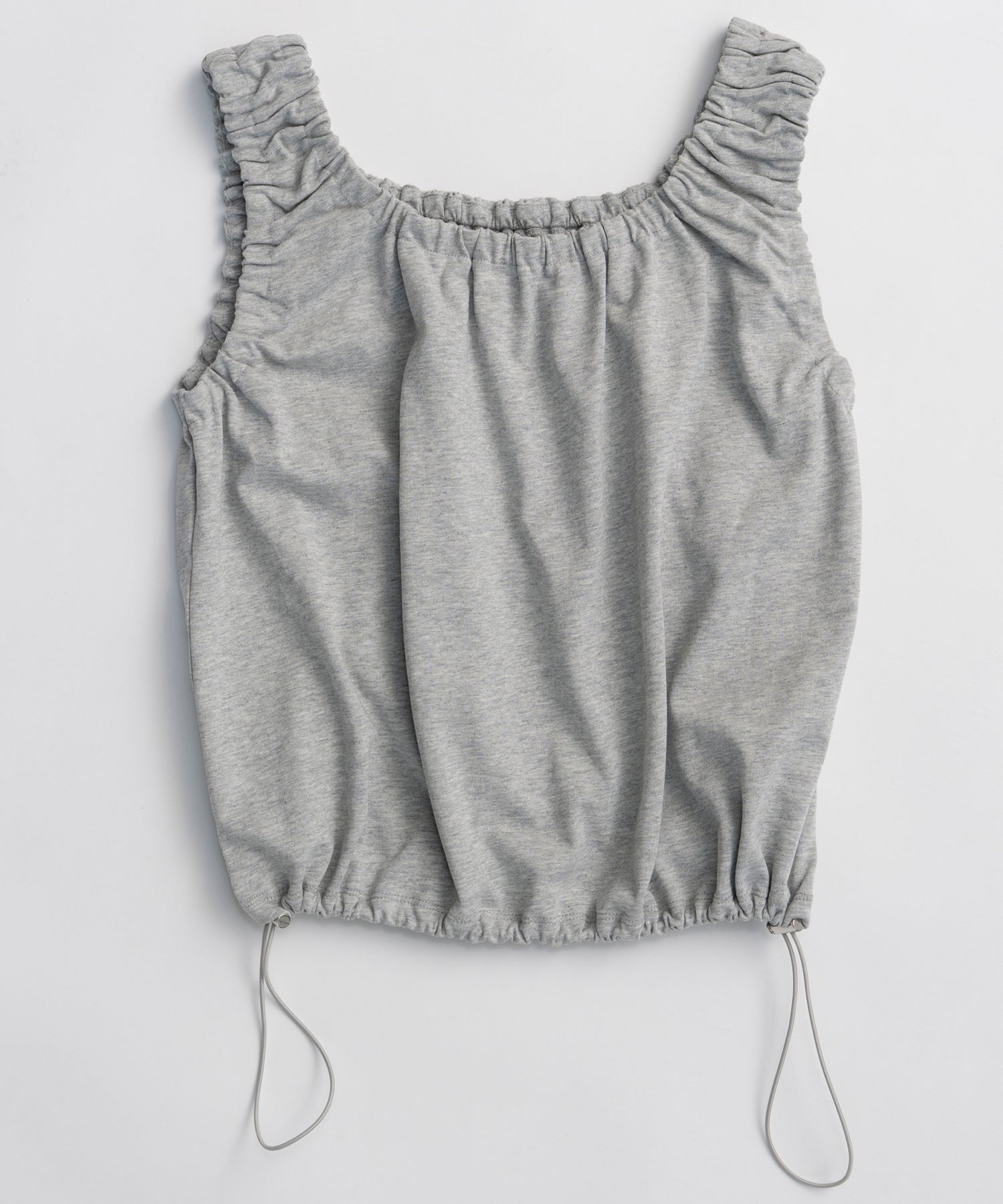 2WAY French Terry Gathered Top