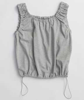 2WAY French Terry Gathered Top