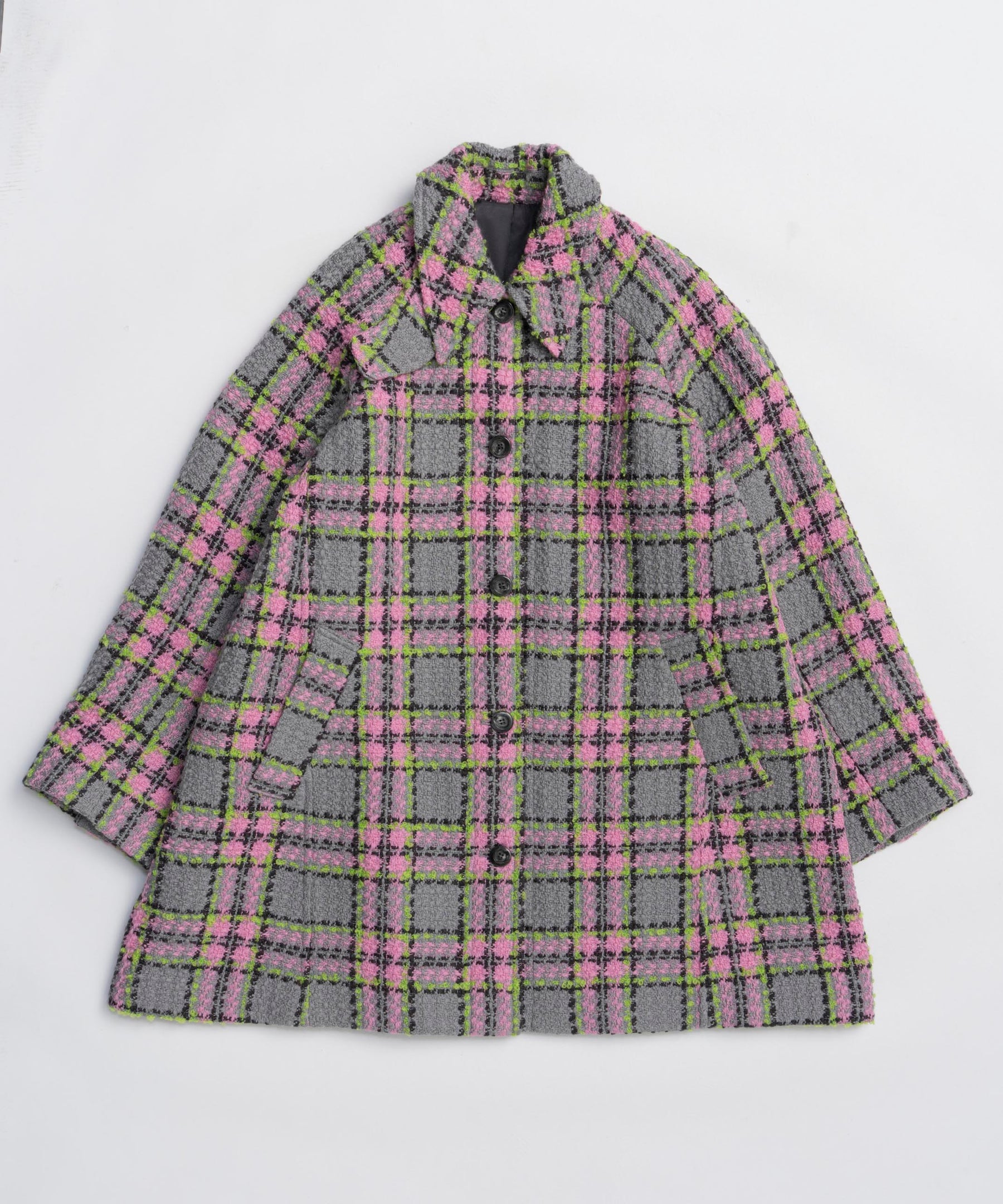 [25WINTER PRE-ORDER] Color Check 2Way Cape Coat