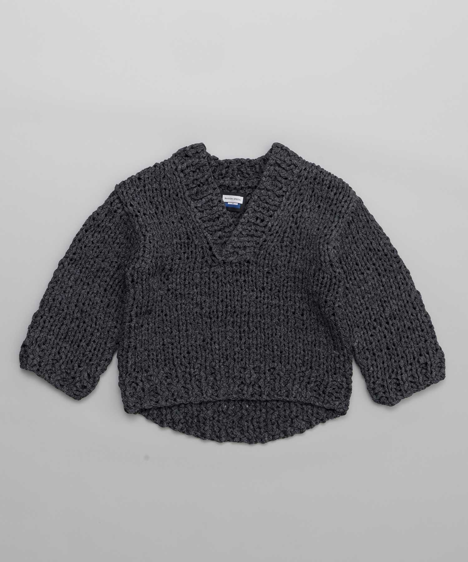 [SALE] Prime-overer hand knit chain mail pullover