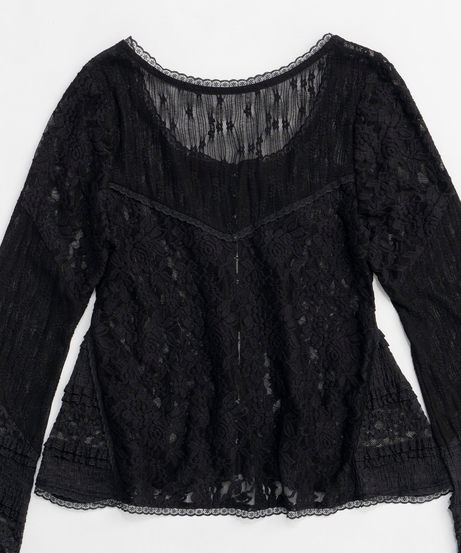 【25SPRING PRE-ORDER】Lace Fabric Docking Cardigan