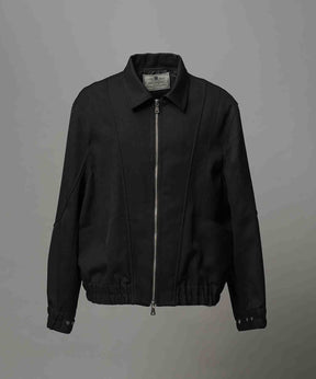 4 Colors Chambray Washable Wool Prime-Over Blouson