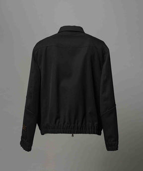 4 Colors Chambray Washable Wool Prime-Over Blouson