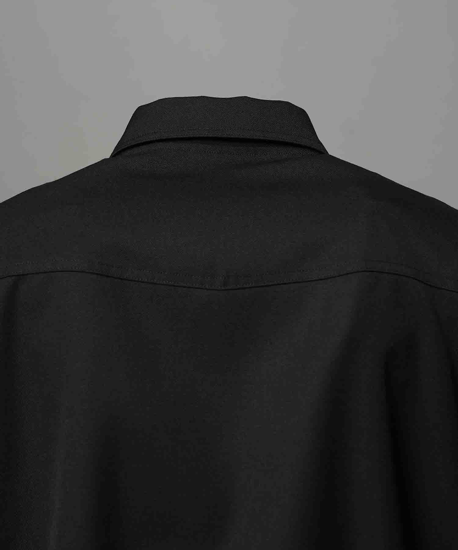 4 Colors Chambray Washable Wool Prime-Over Blouson