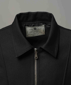 4 Colors Chambray Washable Wool Prime-Over Blouson