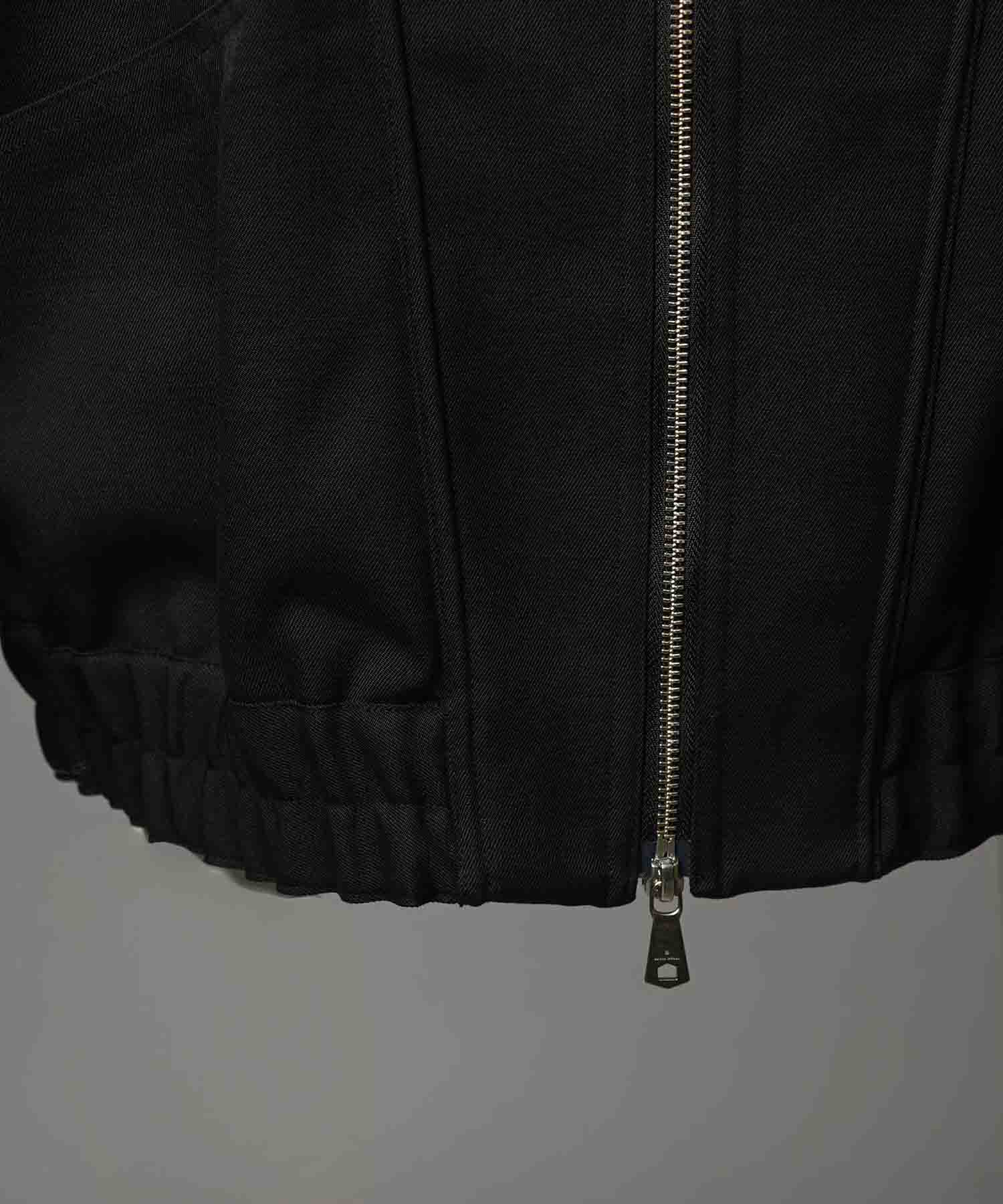 4 Colors Chambray Washable Wool Prime-Over Blouson