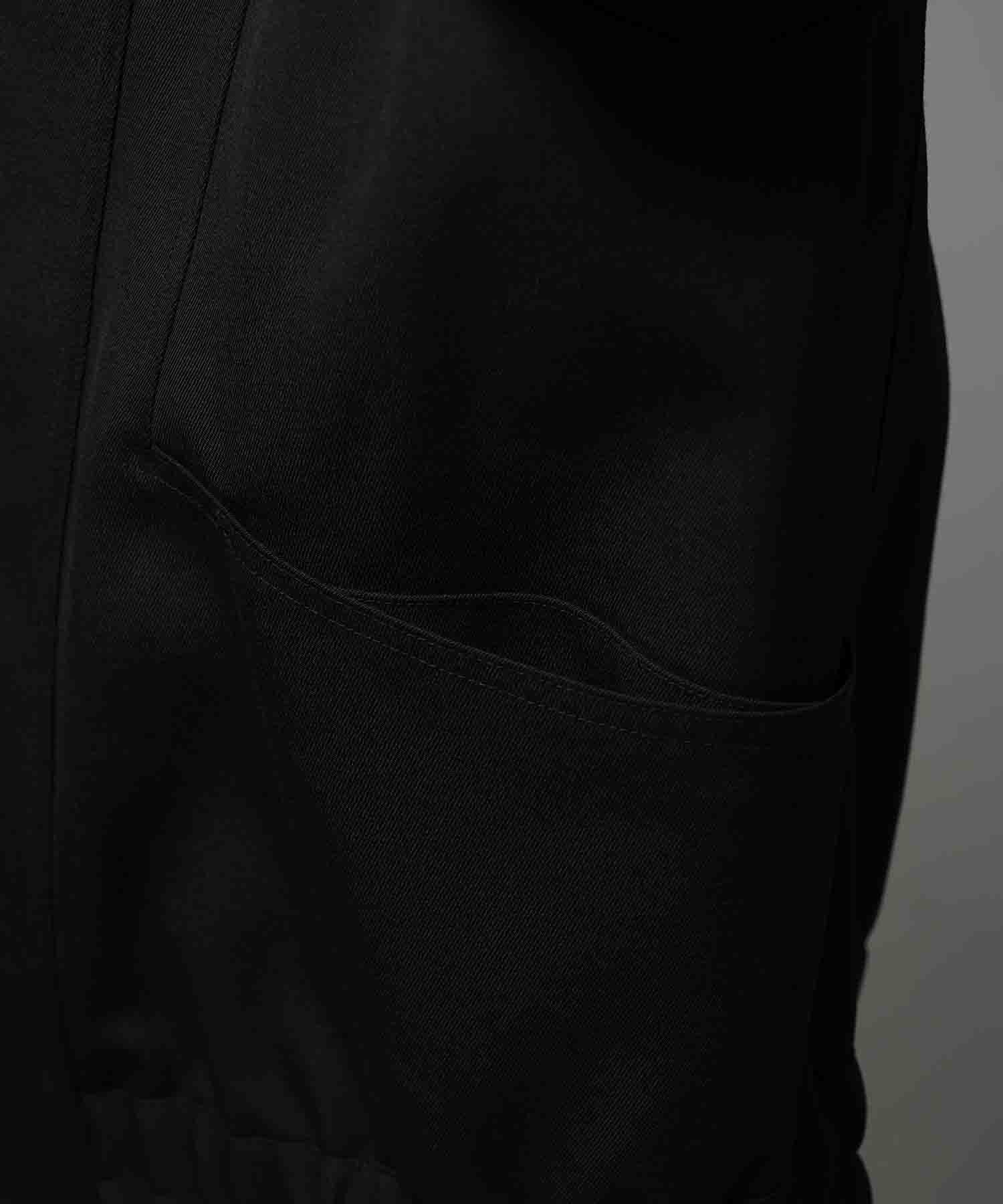 4 Colors Chambray Washable Wool Prime-Over Blouson