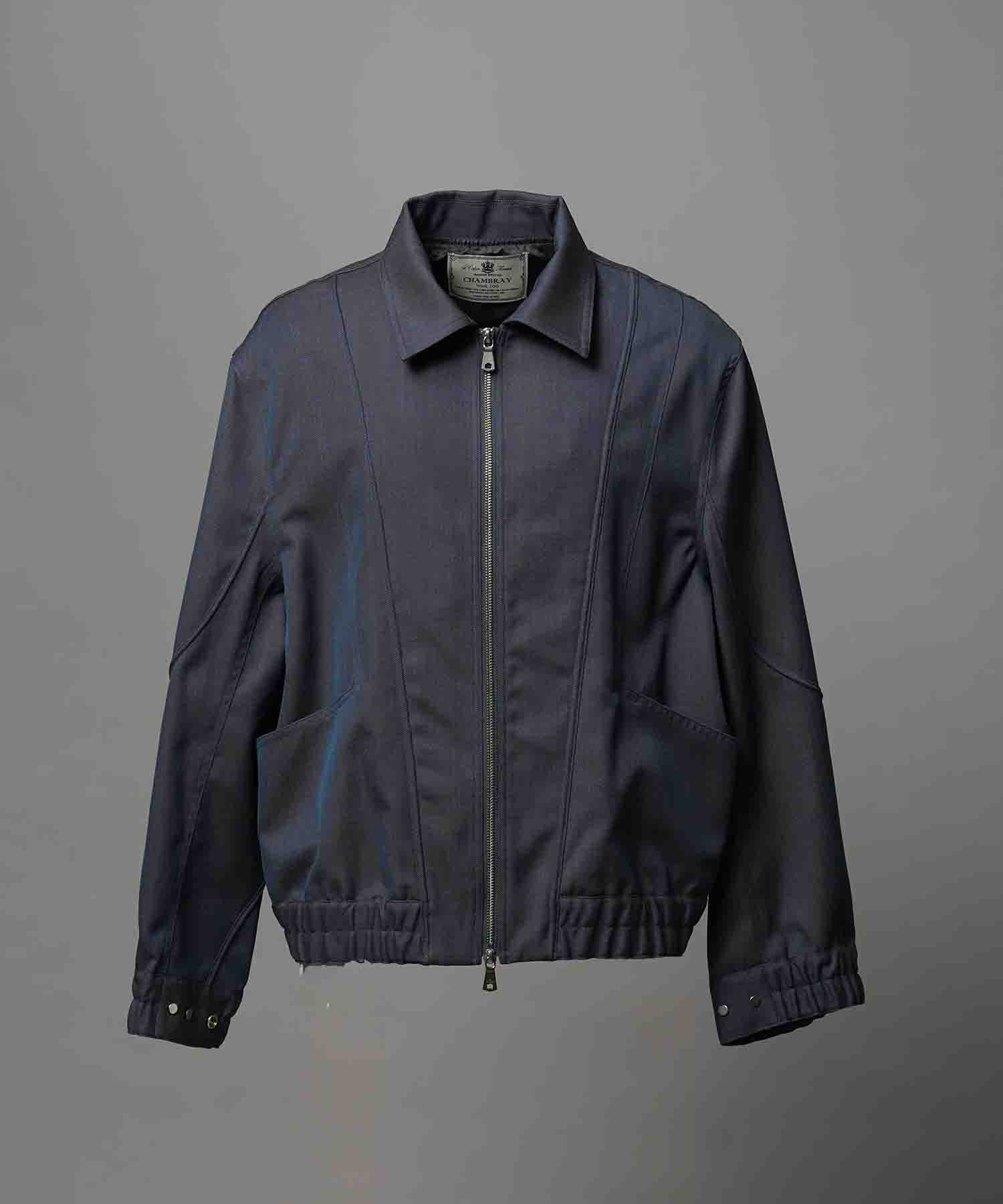 4 Colors Chambray Washable Wool Prime-Over Blouson