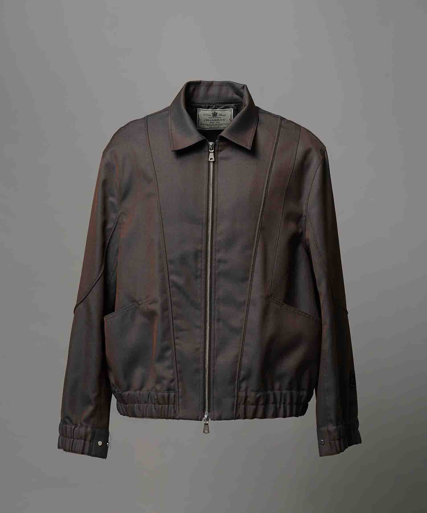 4 Colors Chambray Washable Wool Prime-Over Blouson