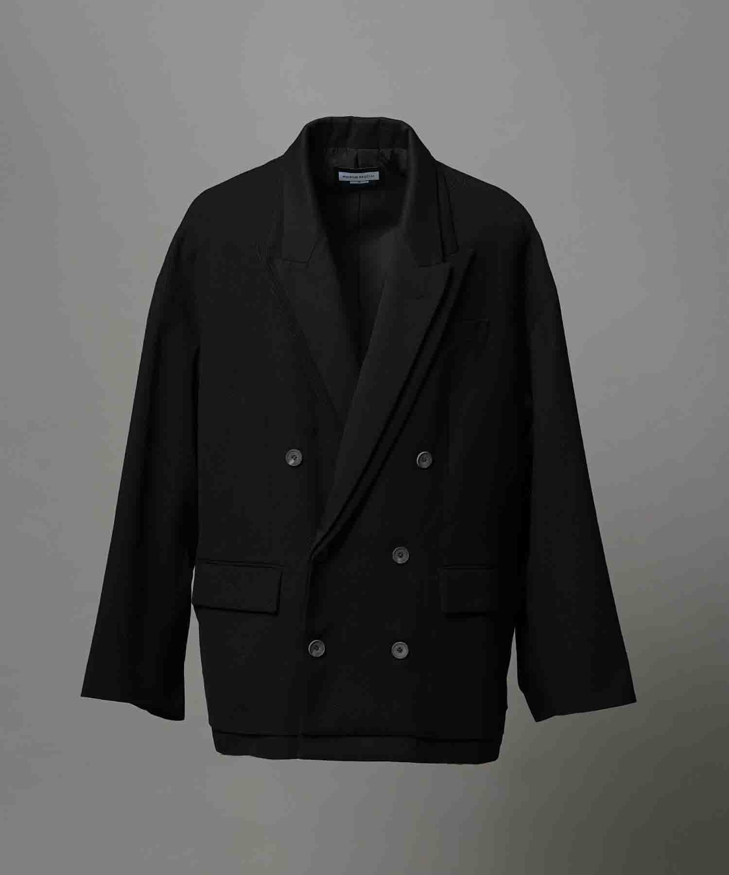 Prime-Over Layering Double Breasted Tailored Jacket
