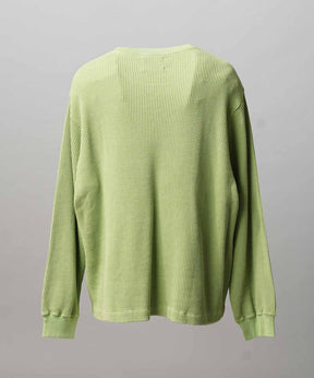 Prime-Over Crew Neck Long Sleeve Waffle T-Shirt