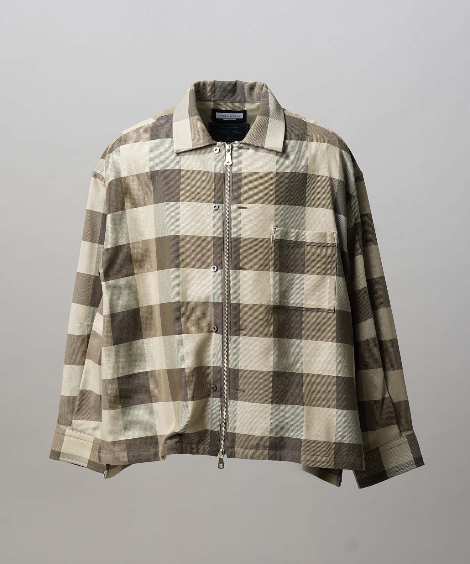 [Sales open at 12:00 on Saturday, September 13th] [Italian Dead Stock Fabric] Prime-Over 2way Zip Shirts