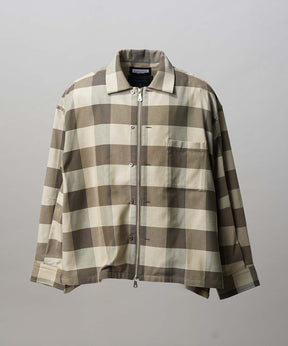 [Sales open at 12:00 on Saturday, September 13th] [Italian Dead Stock Fabric] Prime-Over 2way Zip Shirts