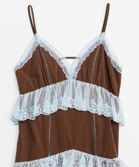 [2026夏季预购] 蕾丝分层吊带连衣裙