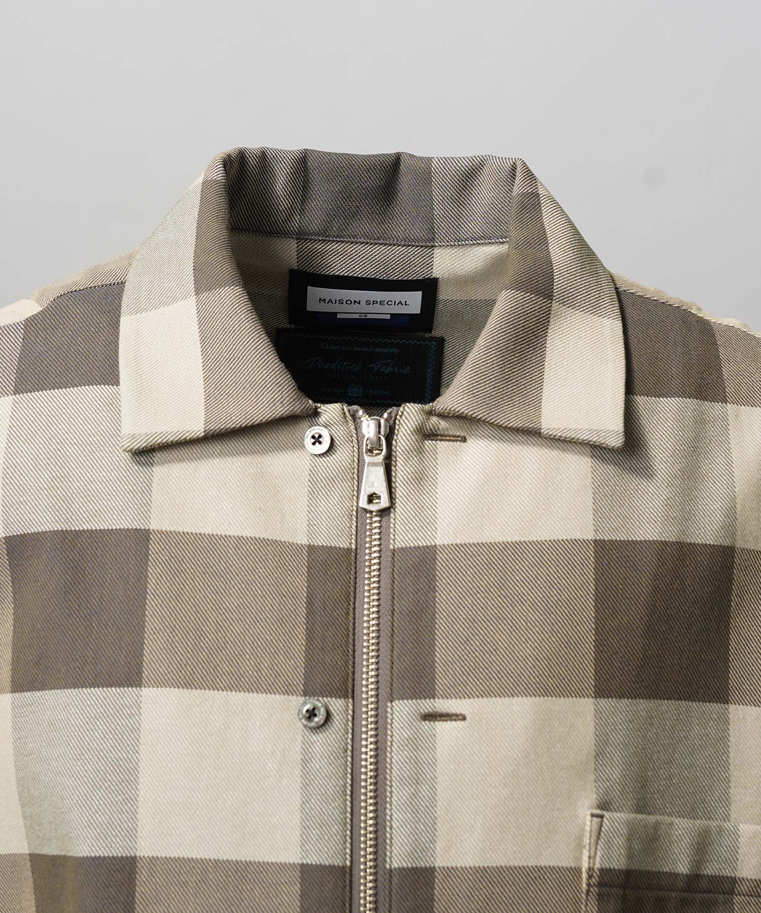 [Sales open at 12:00 on Saturday, September 13th] [Italian Dead Stock Fabric] Prime-Over 2way Zip Shirts