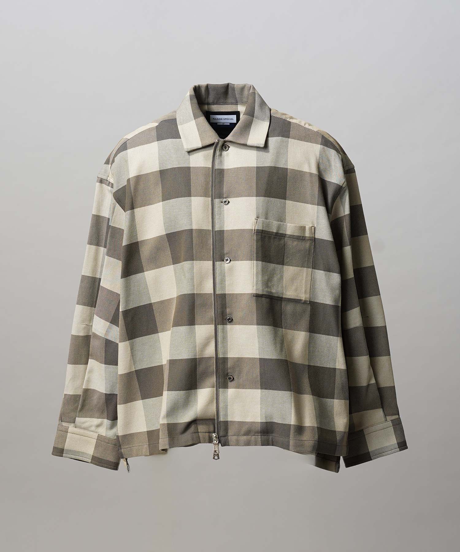 [Sales open at 12:00 on Saturday, September 13th] [Italian Dead Stock Fabric] Prime-Over 2way Zip Shirts