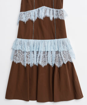 [2026夏季预购] 蕾丝分层吊带连衣裙