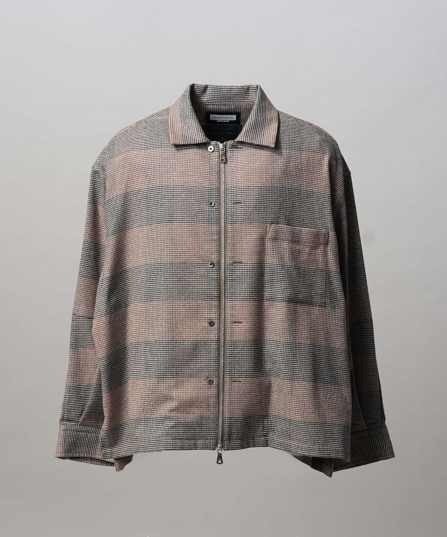 [Sales open at 12:00 on Saturday, September 13th] [Italian Dead Stock Fabric] Prime-Over 2way Zip Shirts