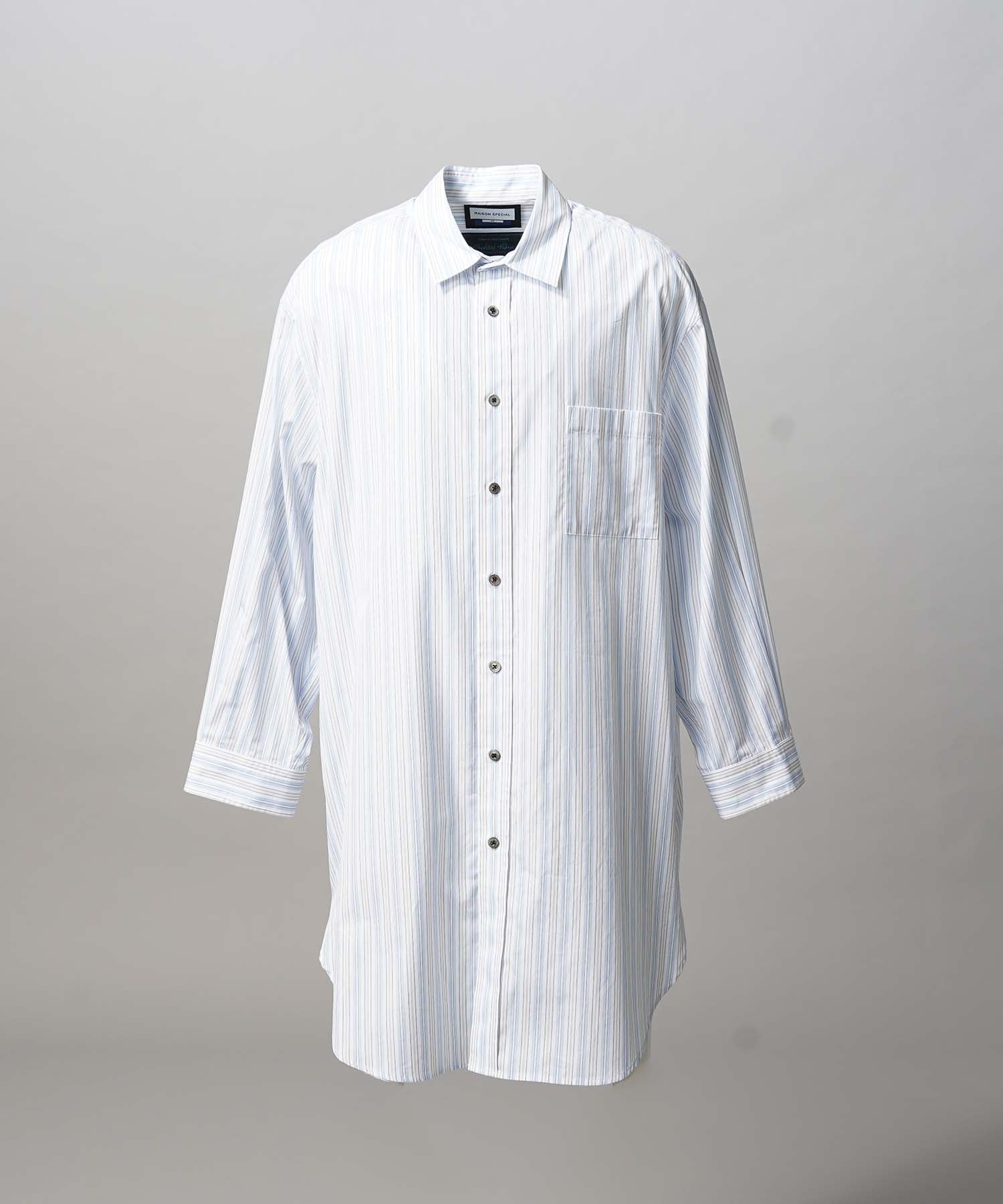 [Sales open at 12:00 on Saturday, September 13th] [Italian Dead Stock Fabric] Prime-Over Maxi Shirts Coat